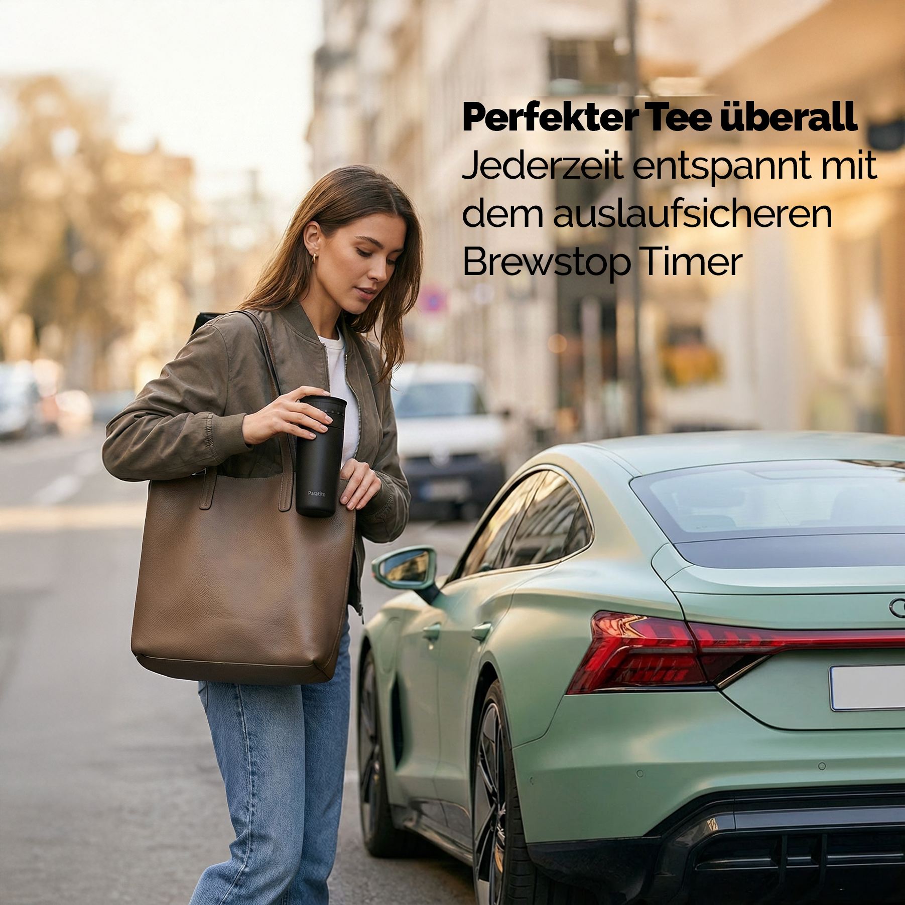 Teeflasche mit Brühstopp Timer / Brewstopper