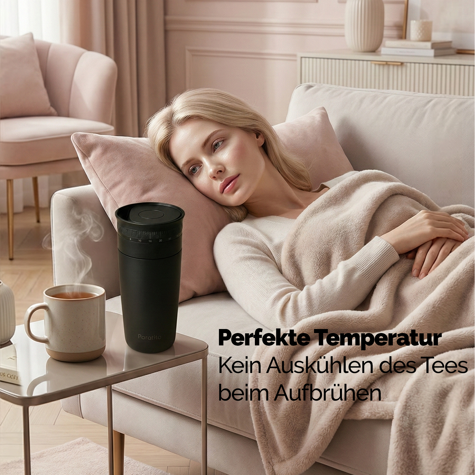 Teeflasche mit Brühstopp Timer / Brewstopper