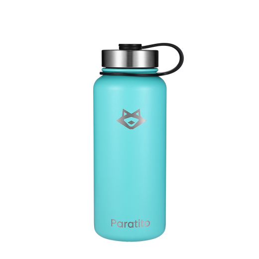 PARATITO Edelstahl Thermosflasche in Blau, 1000ml