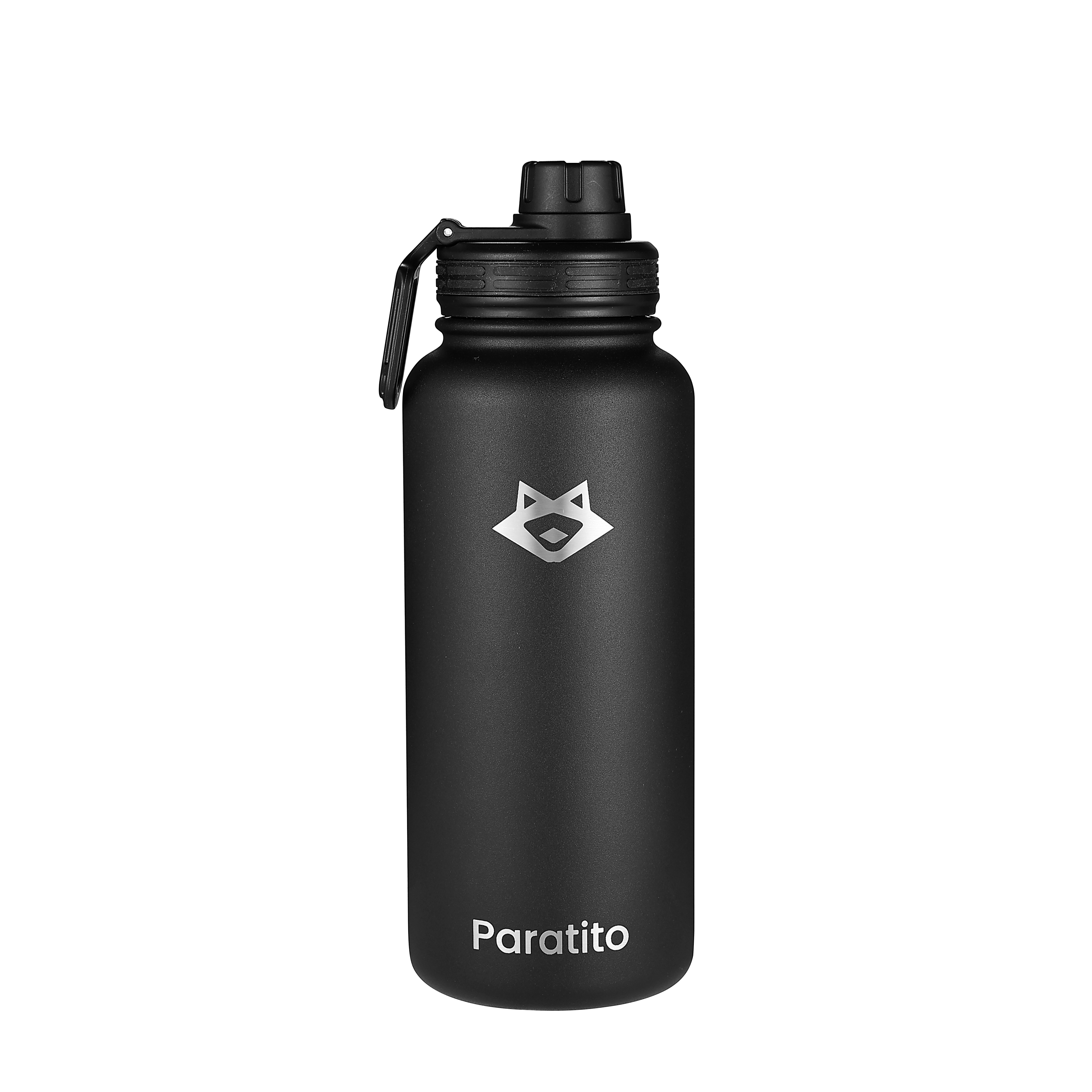 PARATITO Edelstahl-Trinkflasche mit Sportverschluss für Training und Alltag