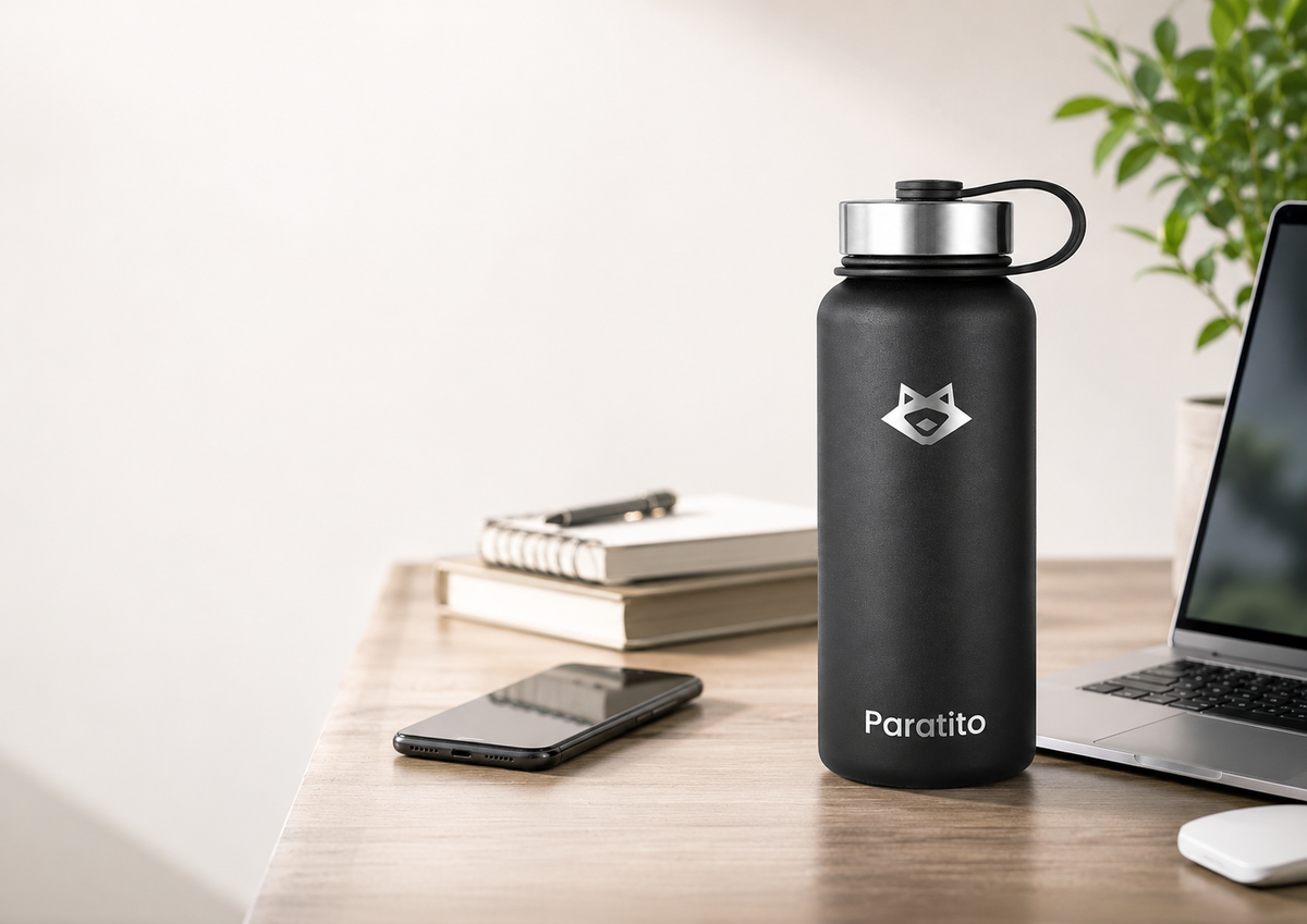 PARATITO Trinkflasche für Büro und Alltag