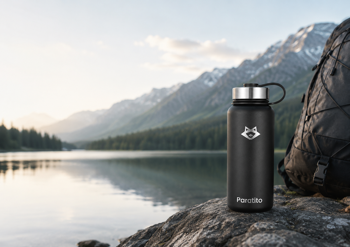 PARATITO Trinkflasche für Outdoor, Reisen und unterwegs