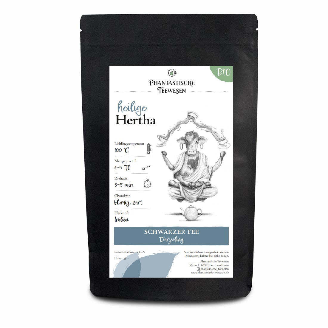 Heilige Hertha - Schwarztee Darjeeling