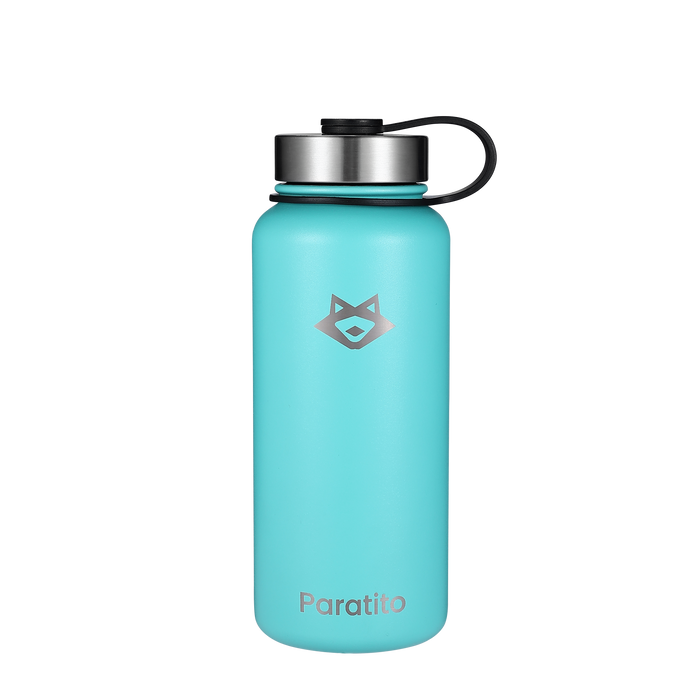 PARATITO Edelstahl-Thermosflasche in Pastell-Türkis