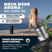 PARATITO Thermosflaschen-Geschenkset mit Teesieb und Zubehör