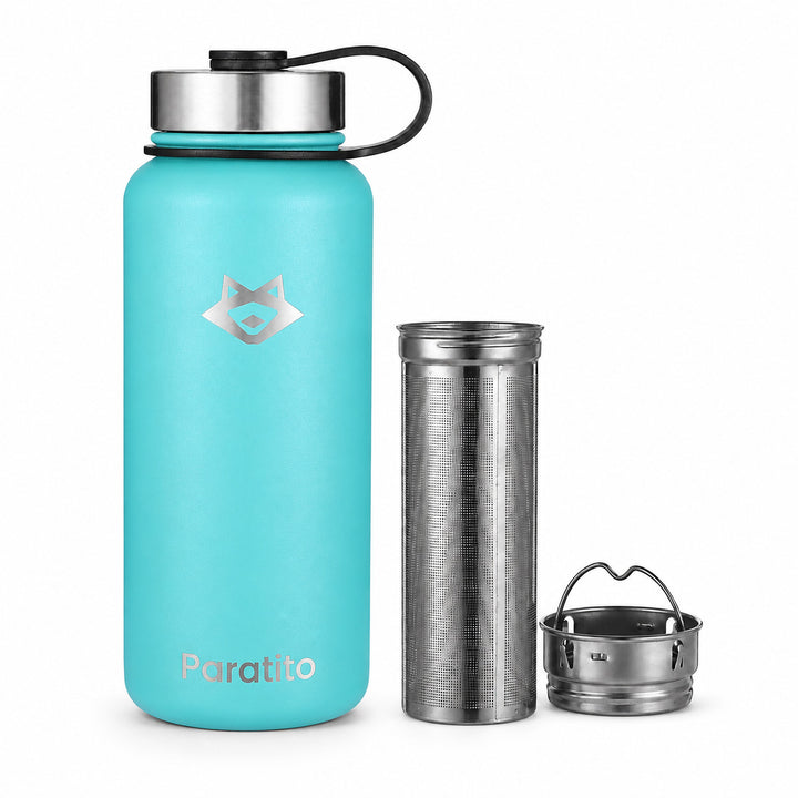 Bottle mit Teesieb Blau / 1000ml