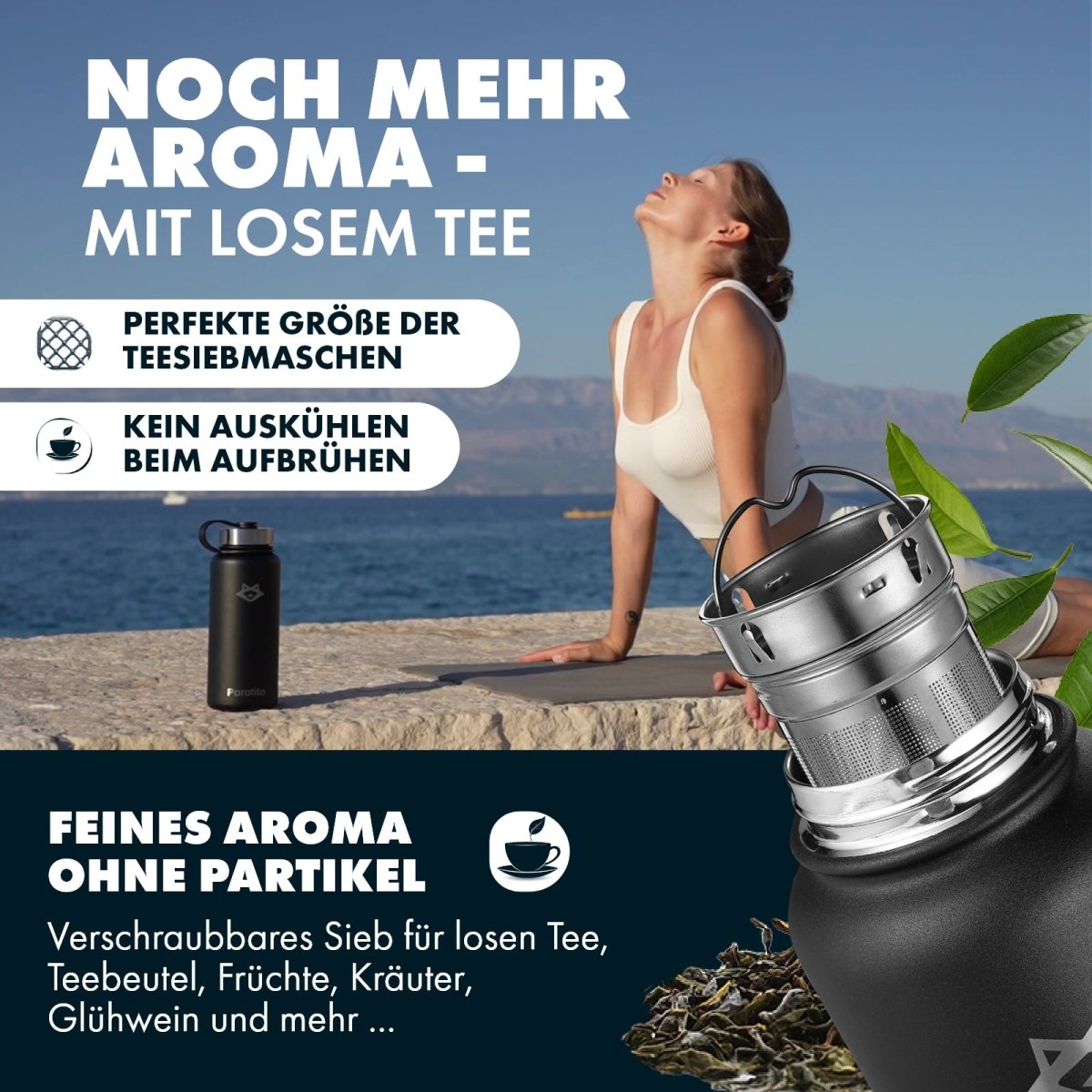 Thermosflasche mit Sieb - Paratito