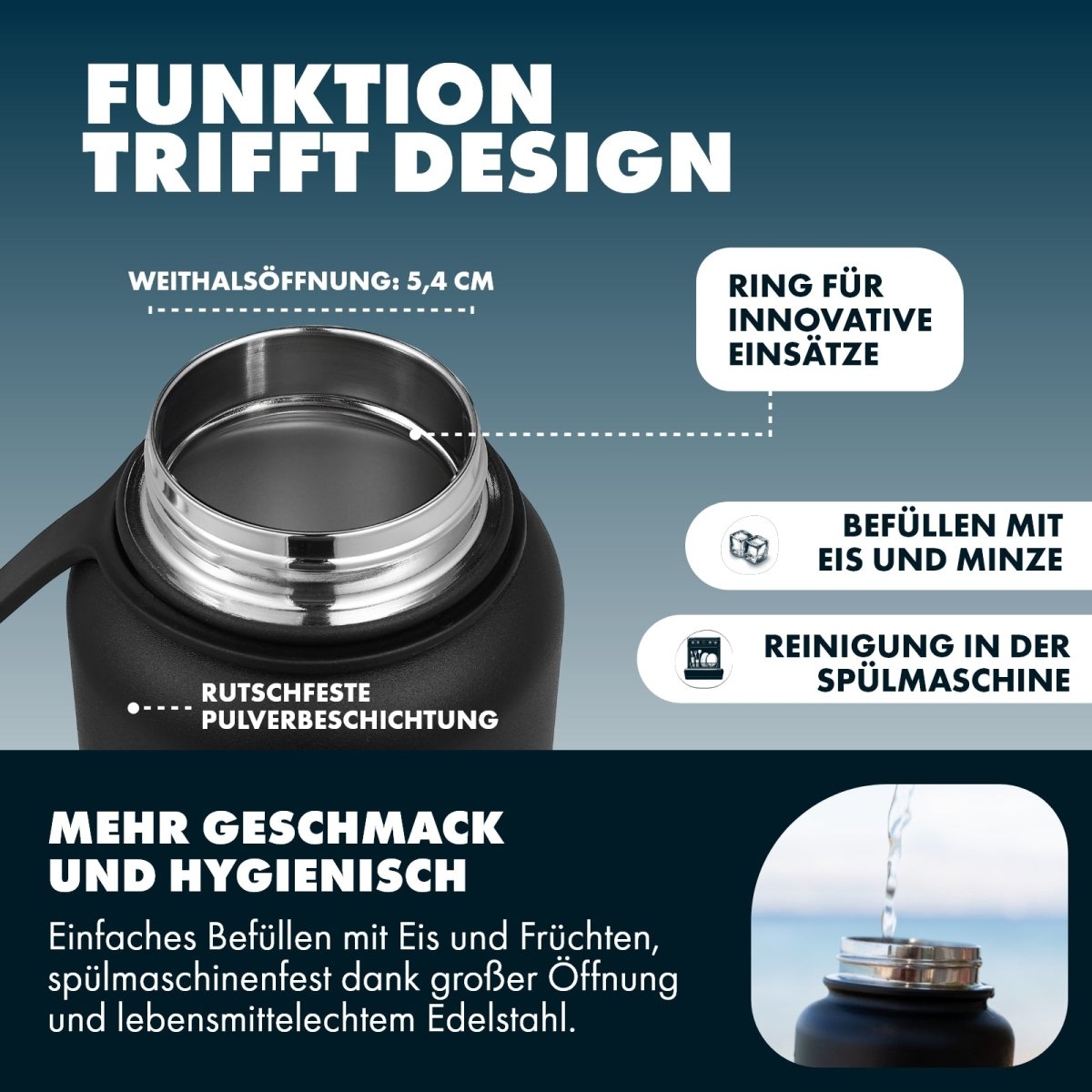 Thermosflasche mit Sieb - Paratito