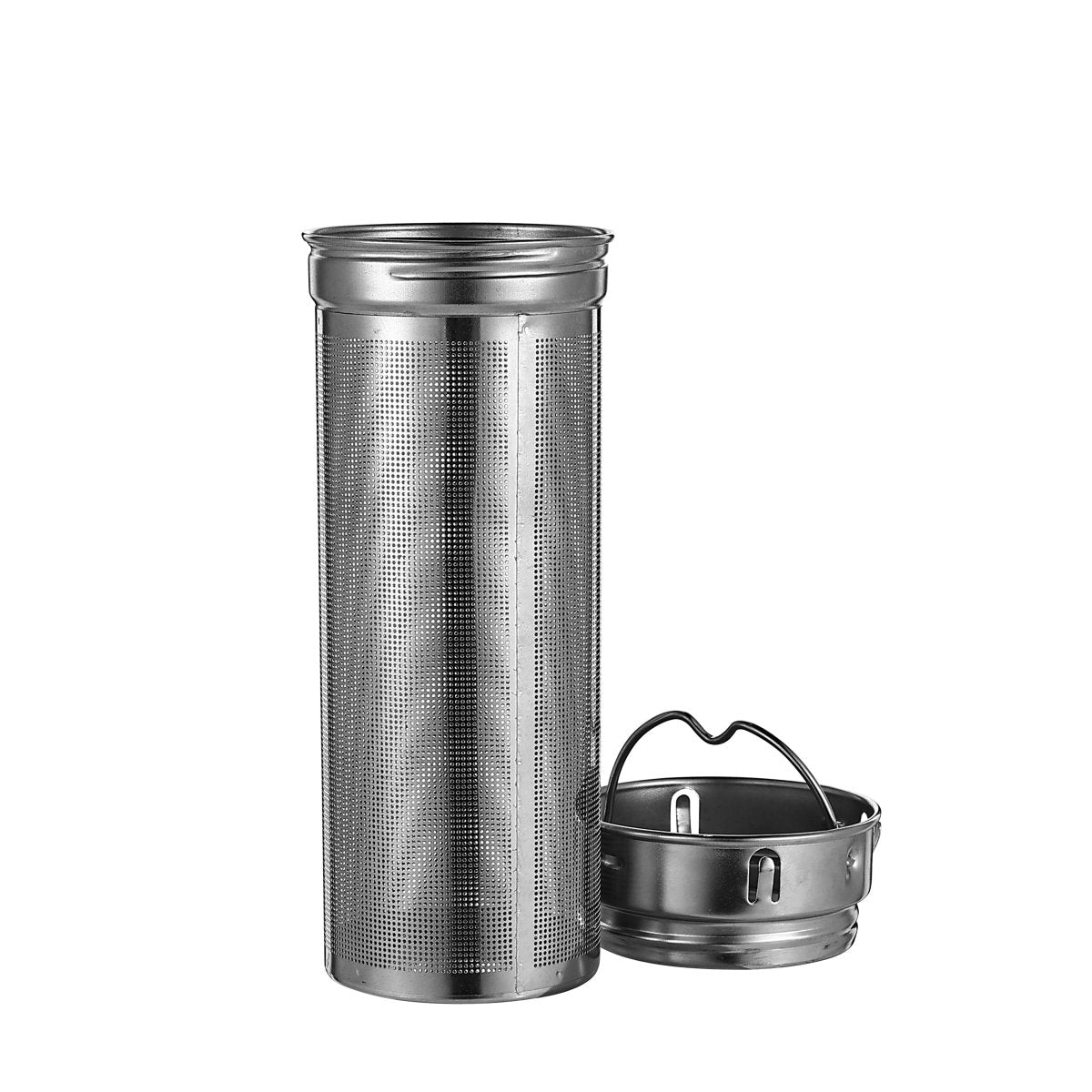 PARATITO Edelstahl-Teesieb mit Deckel für losen Tee