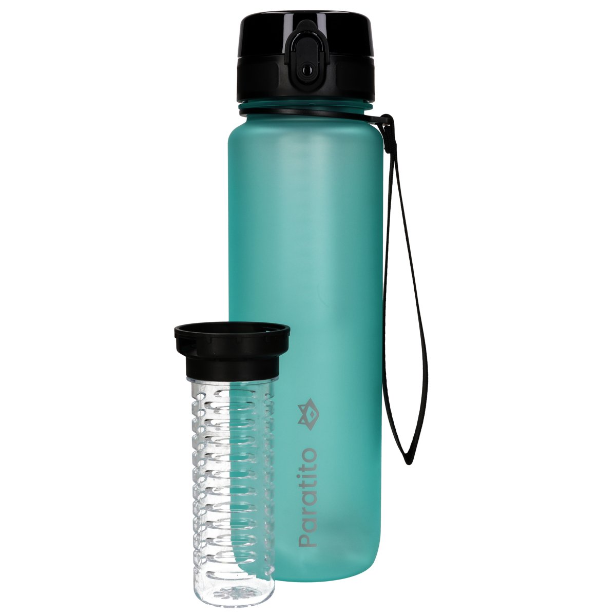 PARATITO Fox Bottle, BPA-freie Trinkflasche aus Tritan mit Fruchtsieb - Paratito